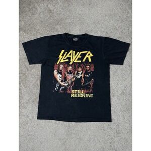 Vintage Mens Tshirt 00s Slayer Still Reigning Metal Rock Music Streetwear Size L